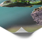 Green Iguanas Poster (Ecke)