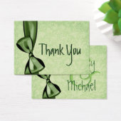 GREEN Imitate Bow and Damask Wedding Danke (Schreibtisch)