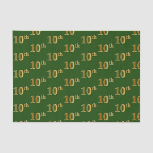 Green, Imitate Gold 10. (10.) Event Tissue Paper Seidenpapier (Vorderseite)