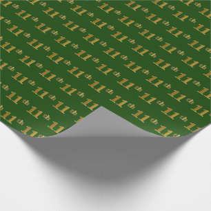 Green, Imitate Gold 11. (Elfte) Veranstaltung Geschenkpapier