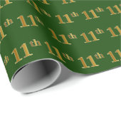 Green, Imitate Gold 11. (Elfte) Veranstaltung Geschenkpapier (Rolleneckpunkt)