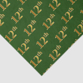 Green, Imitate Gold 12. (Zwölfte) Event Tissue Pap Seidenpapier (Ausschnitt)