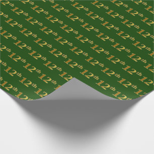 Green, Imitate Gold 12. (Zwölfte) Veranstaltung Geschenkpapier