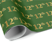 Green, Imitate Gold 12. (Zwölfte) Veranstaltung Geschenkpapier (Rolleneckpunkt)