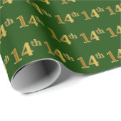Green, Imitate Gold 14. (14.) Veranstaltung Geschenkpapier (Rolleneckpunkt)