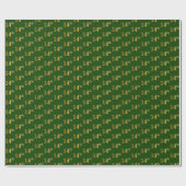 Green, Imitate Gold 14. (14.) Veranstaltung Geschenkpapier (Flach)