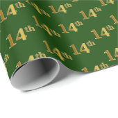 Green, Imitate Gold 14. (14.) Veranstaltung Geschenkpapier (Rolleneckpunkt)