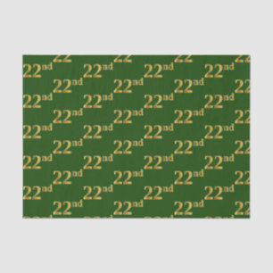 Green, Imitate Gold 22. (22.) Veranstaltung Seidenpapier