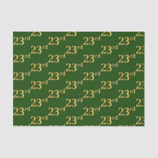 Green, Imitate Gold 23. (23.) Veranstaltung Seidenpapier (Vorderseite)