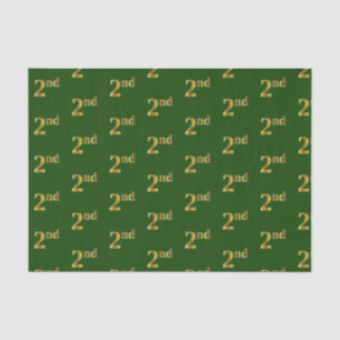 Green, Imitate Gold 2. (2.) Event Tissue Paper Seidenpapier