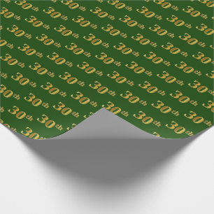 Green, Imitate Gold 30. (30.) Veranstaltung Geschenkpapier