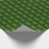 Green, Imitate Gold 31. (31.) Event Geschenkpapier (Ecke)
