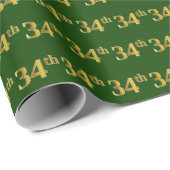 Green, Imitate Gold 34. (34.) Veranstaltung Geschenkpapier (Rolleneckpunkt)
