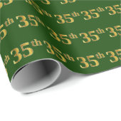 Green, Imitate Gold 35. (35.) Veranstaltung Geschenkpapier (Rolleneckpunkt)