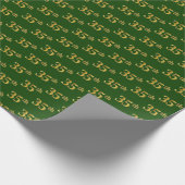 Green, Imitate Gold 35. (35.) Veranstaltung Geschenkpapier (Ecke)