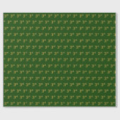 Green, Imitate Gold 3. (3.) Veranstaltung Geschenkpapier (Flach)