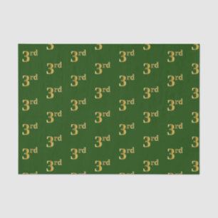 Green, Imitate Gold 3. (Drittes) Event Tissue Pape Seidenpapier