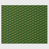 Green, Imitate Gold 45. (fünfundvierzigste) Verans Geschenkpapier (Flach)