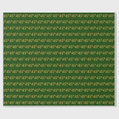 Green, Imitate Gold 45. (fünfundvierzigste) Verans Geschenkpapier (Flach)