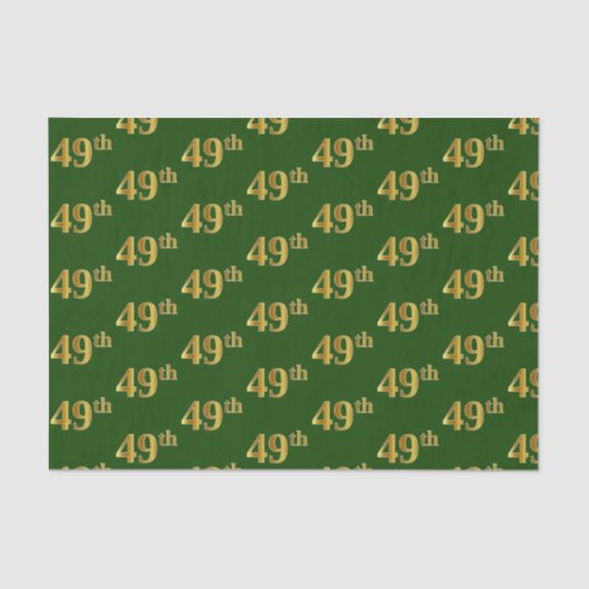 Green, Imitate Gold 49. (neunundvierzig) Veranstal Seidenpapier (Vorderseite)