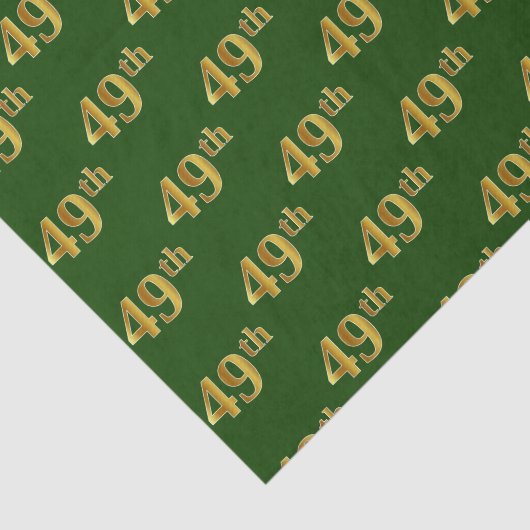 Green, Imitate Gold 49. (neunundvierzig) Veranstal Seidenpapier (Ausschnitt)