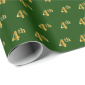 Green, Imitate Gold 4. (4.) Event Geschenkpapier (Rolleneckpunkt)