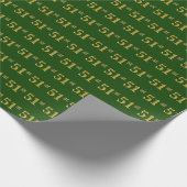 Green, Imitate Gold 51. (51.) Event Geschenkpapier (Ecke)