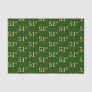Green, Imitate Gold 51. (51.) Event Seidenpapier