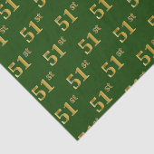Green, Imitate Gold 51. (51.) Event Seidenpapier (Ausschnitt)