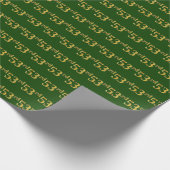 Green, Imitate Gold 53. (53.) Event Geschenkpapier (Ecke)