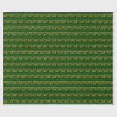 Green, Imitate Gold 55. (55.) Veranstaltung Geschenkpapier (Flach)