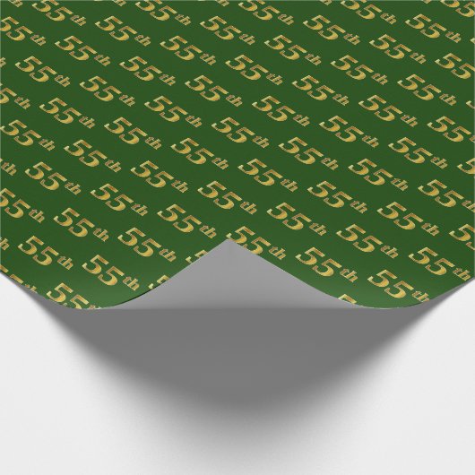 Green, Imitate Gold 55. (55.) Veranstaltung Geschenkpapier (Ecke)