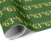 Green, Imitate Gold 63. (63.) Veranstaltung Geschenkpapier (Rolleneckpunkt)