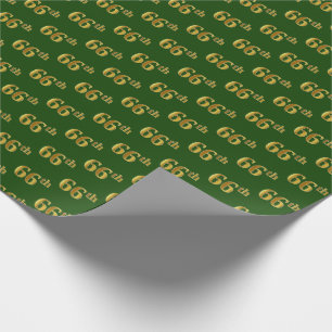 Green, Imitate Gold 66. (66.) Veranstaltung Geschenkpapier