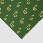 Green, Imitate Gold 6. (6.) Event Tissue Paper Seidenpapier (Ausschnitt)