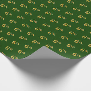 Green, Imitate Gold 6. (6.) Event Wrapping Paper Geschenkpapier