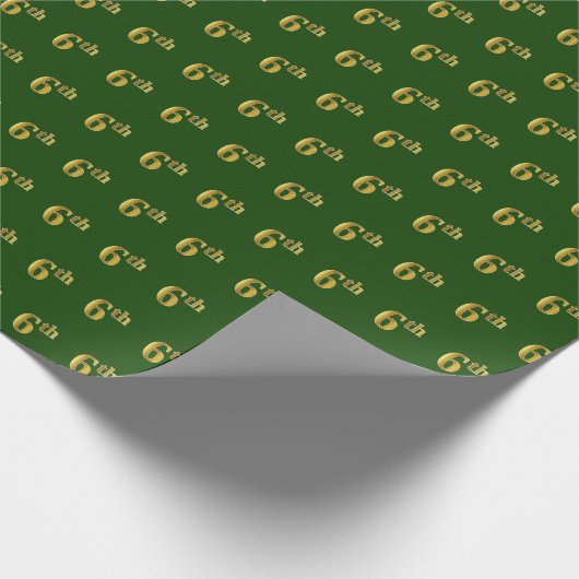 Green, Imitate Gold 6. (6.) Veranstaltung Geschenkpapier (Ecke)