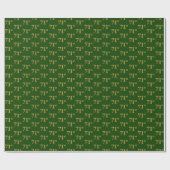 Green, Imitate Gold 71. (71. Geschenkpapier (Flach)