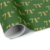 Green, Imitate Gold 71. (71. Geschenkpapier (Rolleneckpunkt)