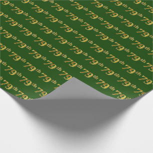 Green, Imitate Gold 79. (79.-9.) Veranstaltung Geschenkpapier