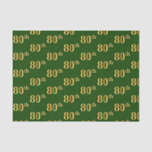 Green, Imitate Gold 80. (Achtzigste) Veranstaltung Seidenpapier