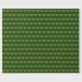 Green, Imitate Gold 81. (81. Geschenkpapier (Flach)