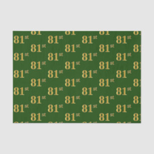 Green, Imitate Gold 81. (81. Seidenpapier
