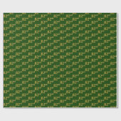 Green, Imitate Gold 82. (82. Geschenkpapier (Flach)