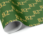 Green, Imitate Gold 82. (82. Geschenkpapier (Rolleneckpunkt)