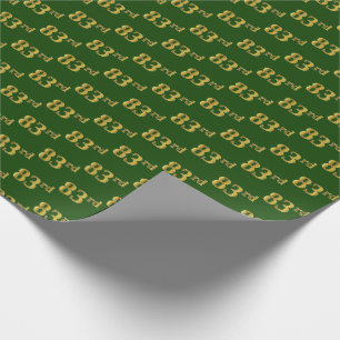 Green, Imitate Gold 83. (83.) Veranstaltung Geschenkpapier