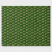 Green, Imitate Gold 85. (85.) Veranstaltung Geschenkpapier (Flach)