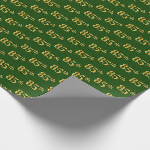 Green, Imitate Gold 85. (85.) Veranstaltung Geschenkpapier