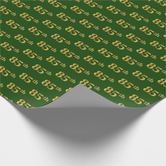 Green, Imitate Gold 85. (85.) Veranstaltung Geschenkpapier (Ecke)
