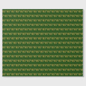 Green, Imitate Gold 85. (85.) Veranstaltung Geschenkpapier (Flach)